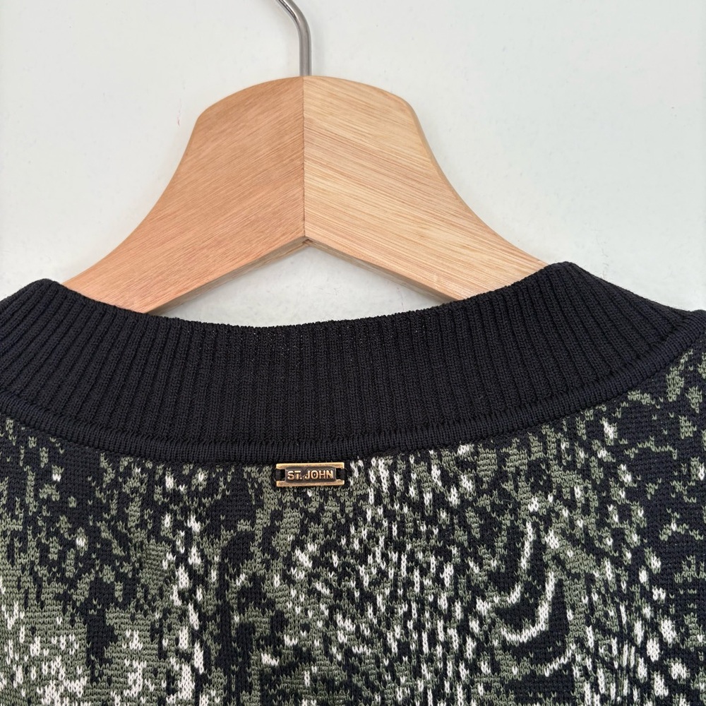 St. John || Snake Python Reptile Print Knit Shell… - image 5